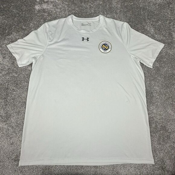 Under Armour Nashville Soccer Club T-Shirt Womens Large Loose Fit White Active - Picture 1 of 5